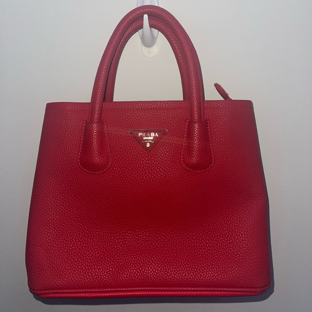 Prada Scarlet Leather Satchel